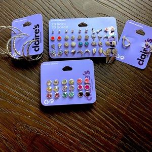 33 pairs of sensitive solutions earrings
